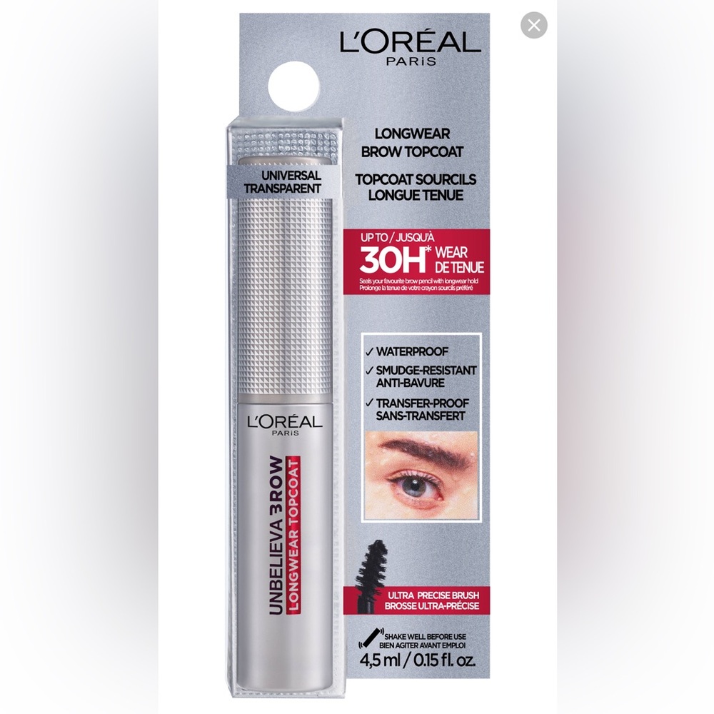 🆕 L'Oreal White Brow Topcoat Long-lasting Smudge-resistant